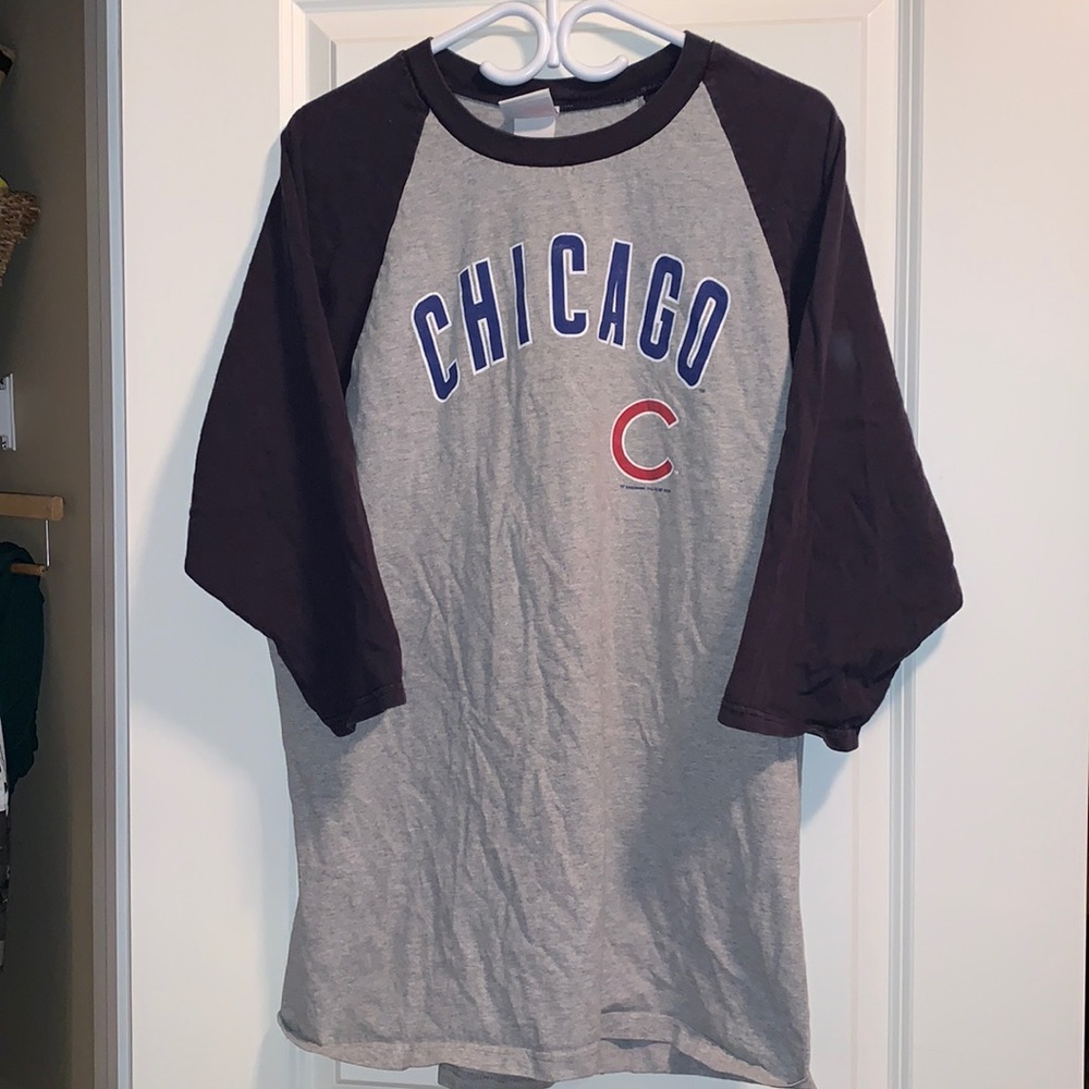 Majestic Chicago Cubs 3/4 Sleeve Baseball Shirt